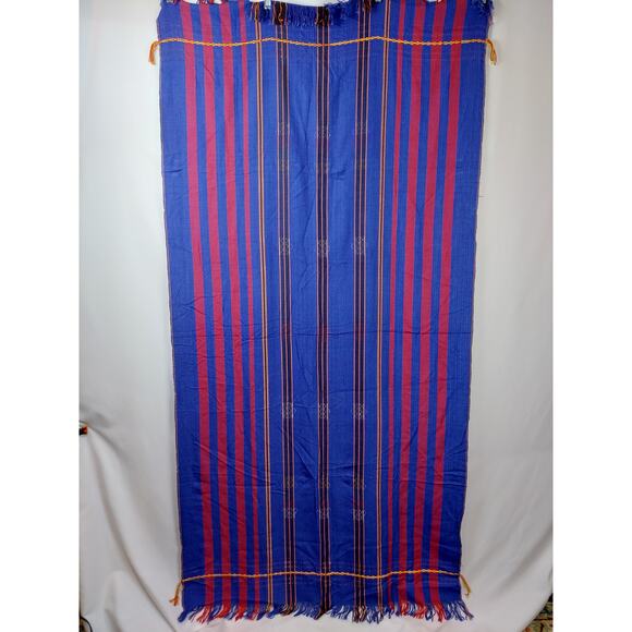 African Tribal Colorful Multi Colored Shawl or Wrap 34x72 - Picture 8 of 10